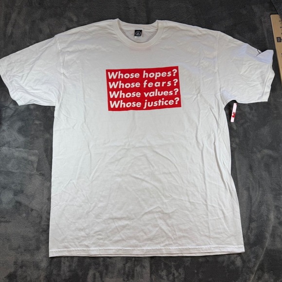 Volcom Other - Volcom x Barbara Kruger Performa 17 Biennial Mens L White T Shirt